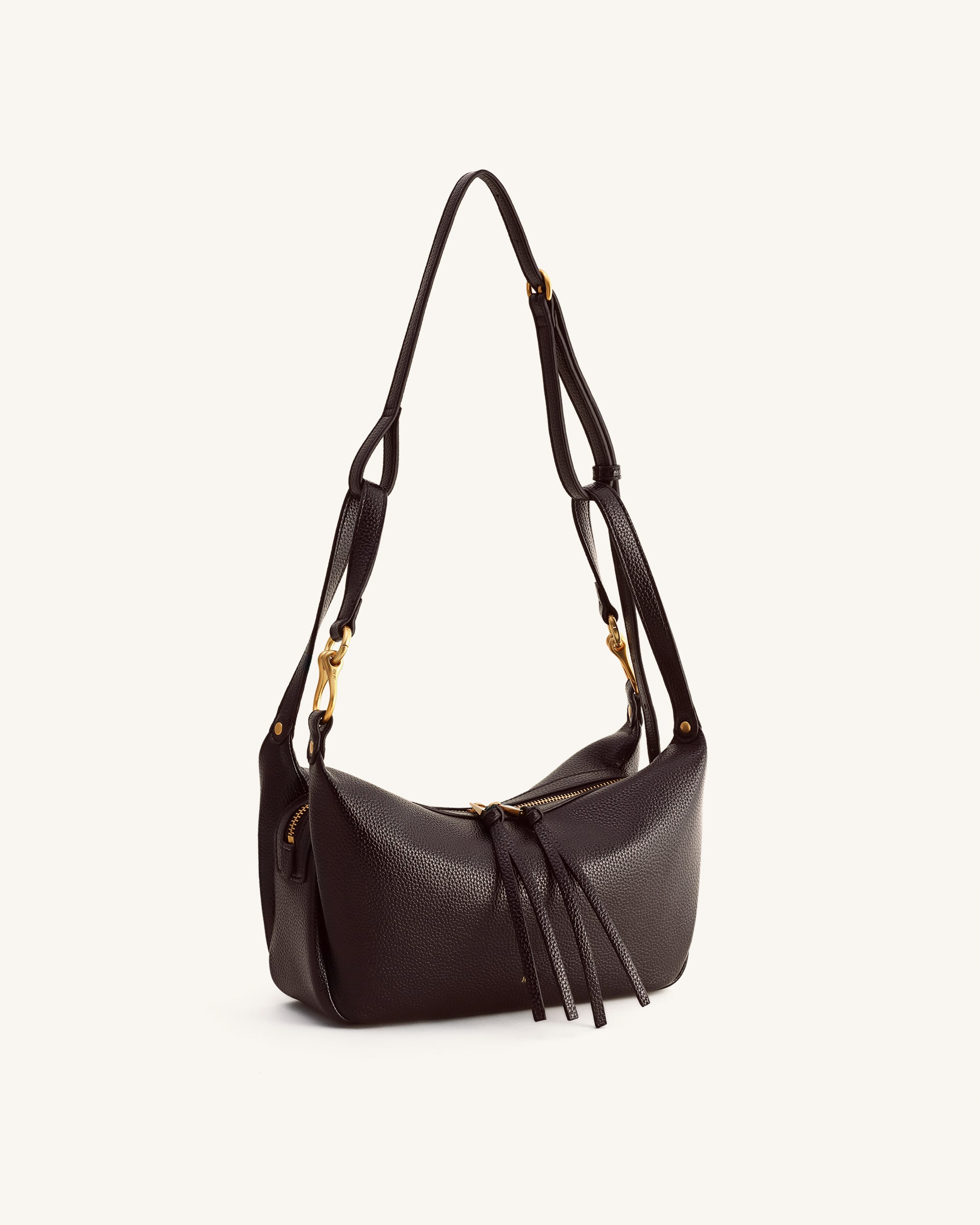 Selia Soft-Grain Crossbody Bag - Dark Brown - Image 4