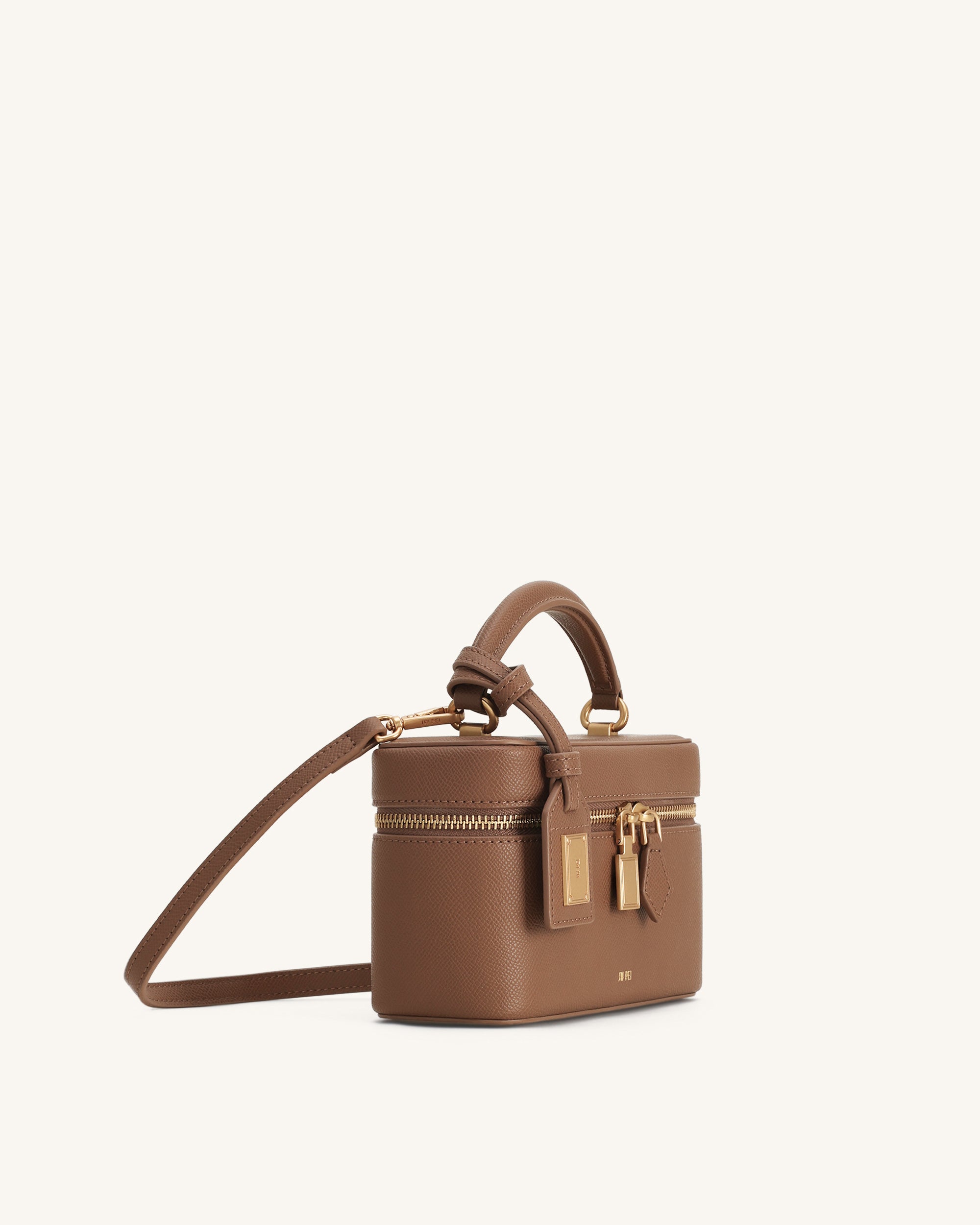 Cleo Box Shape Top Handle Bag - Brown - Image 2