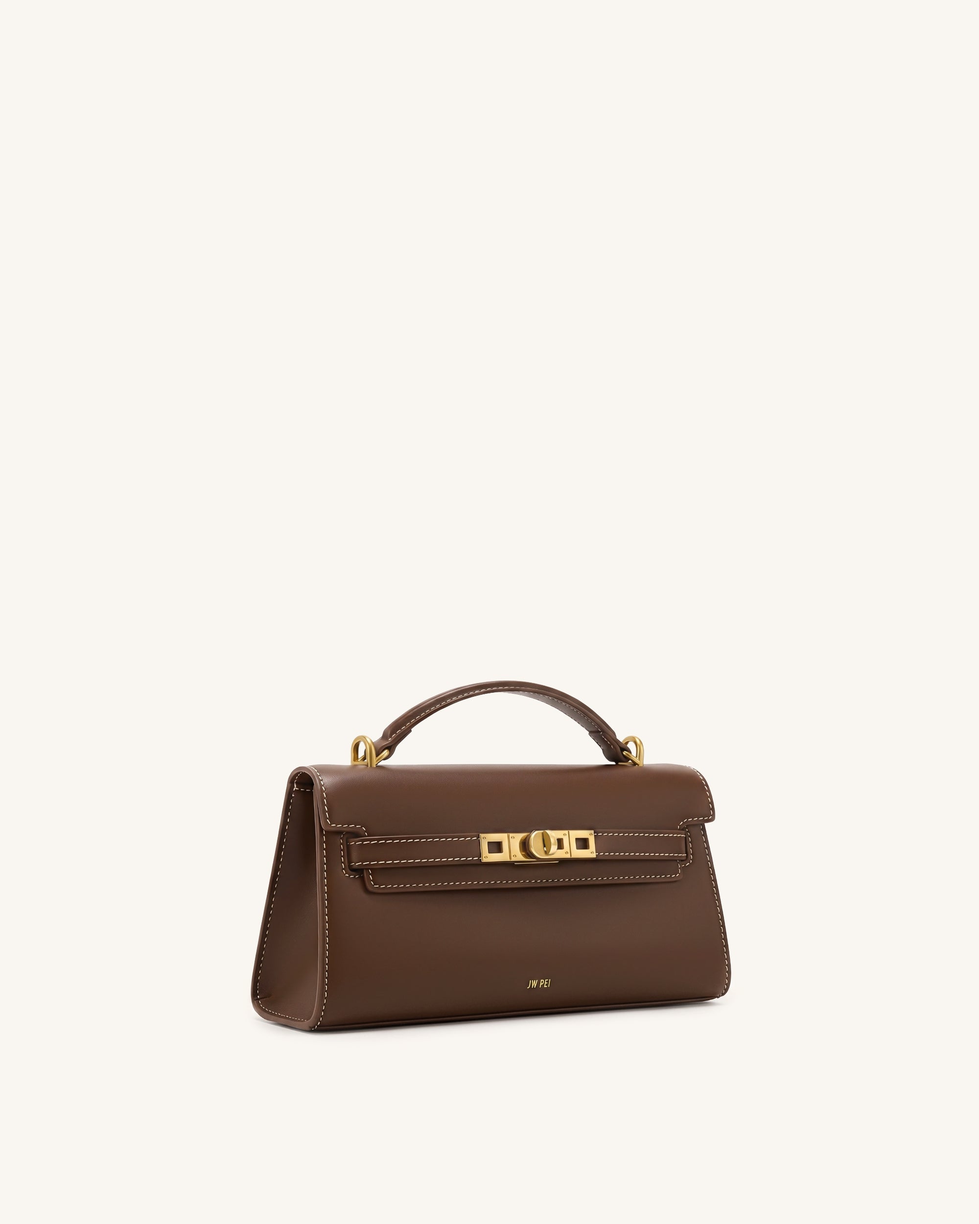 Noor Top Handle Bag - Amber Brown - Image 2