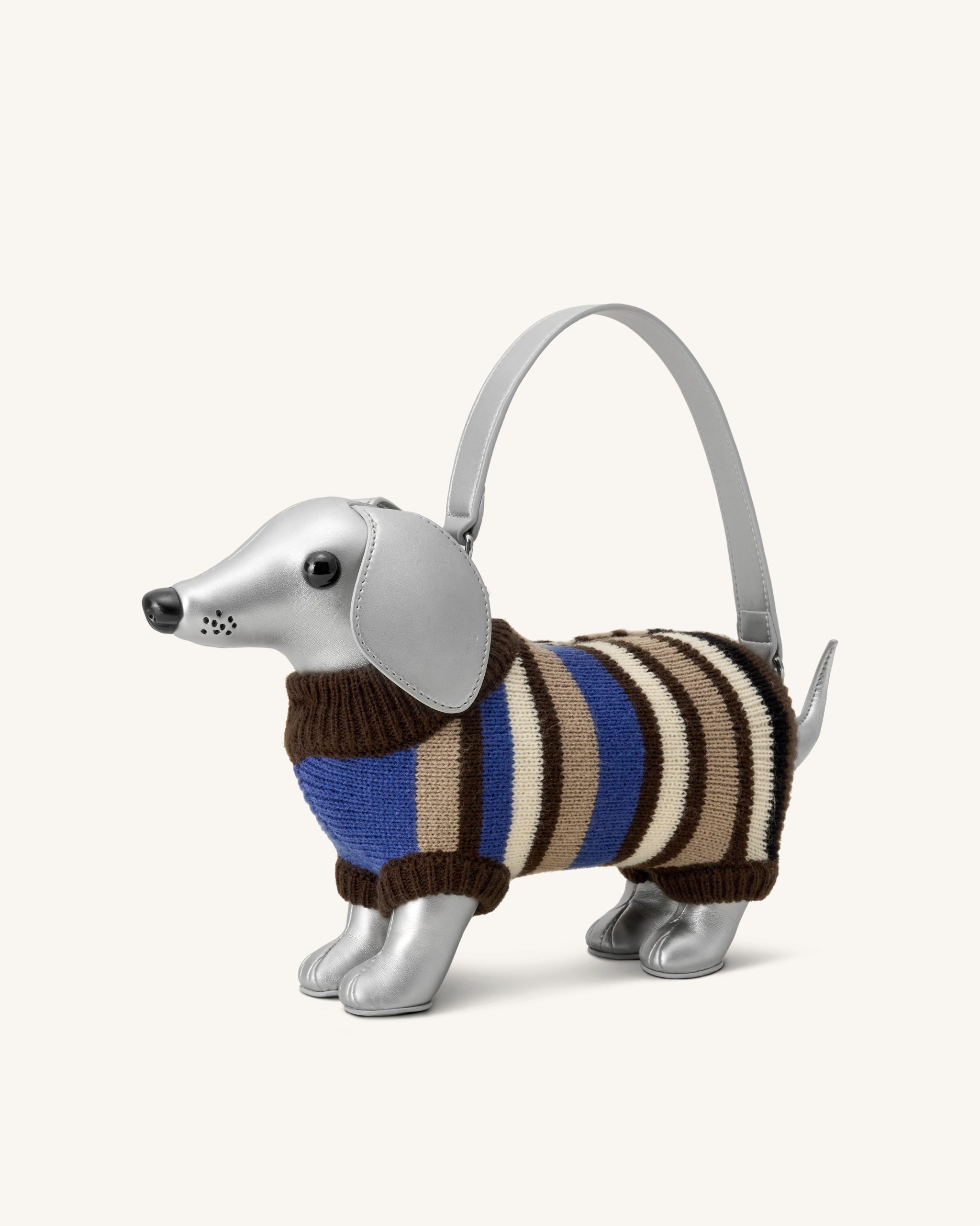 Addison Dachshund Handbag - Silver - Image 2