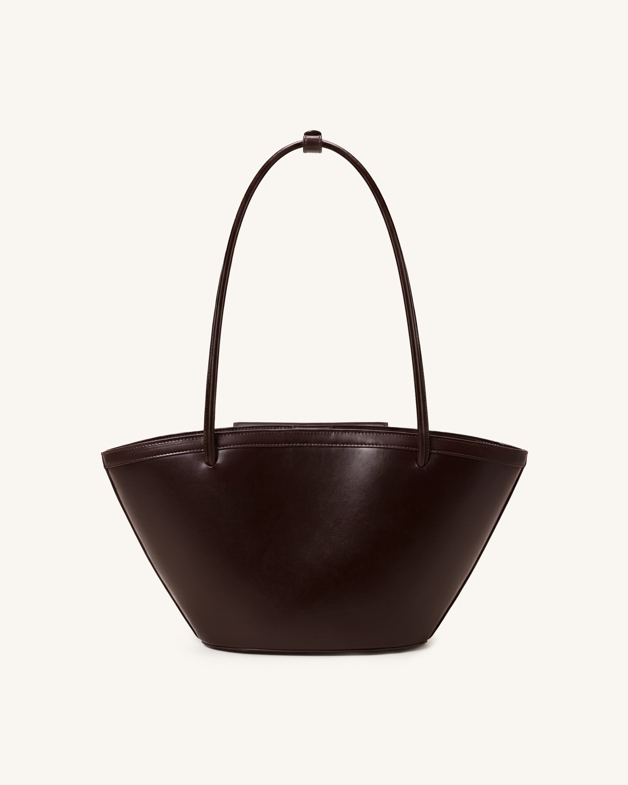 Corinne Pocket Tote Bag - Dark Brown - Image 3