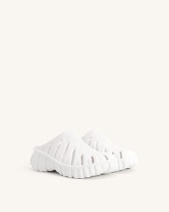 Alternative view of Tara Leaf Platform Clog - White